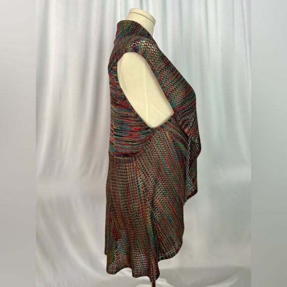 Studio JPR multicolor Knit Open Front Vest (775) - Picture 4 of 10